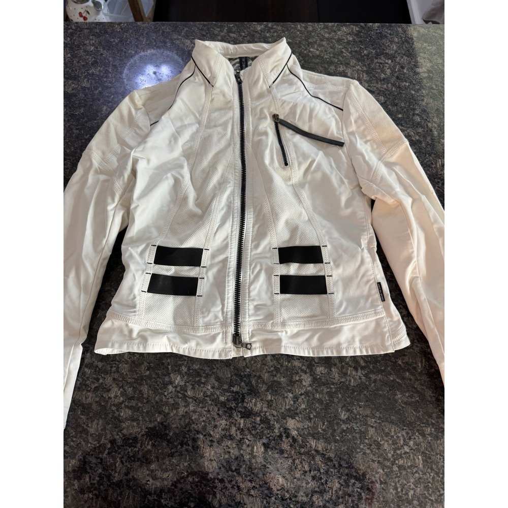 Marc‎ Cain Sports Moto Jacket Causal Coat. Pre Loved Size Small.